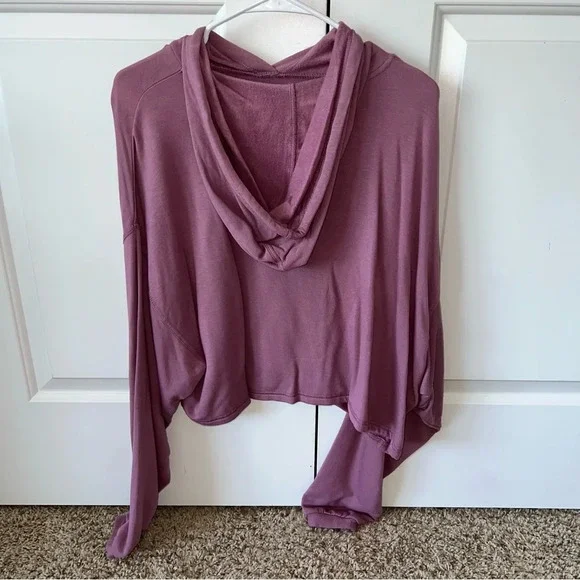 Garage - Mauve Cropped Hoodie - Medium - Picture 2 of 3